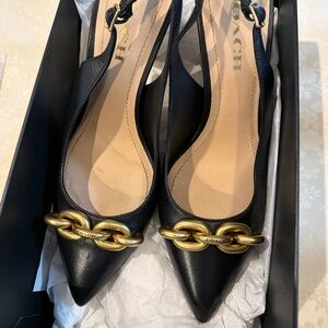 Coach  black slingback